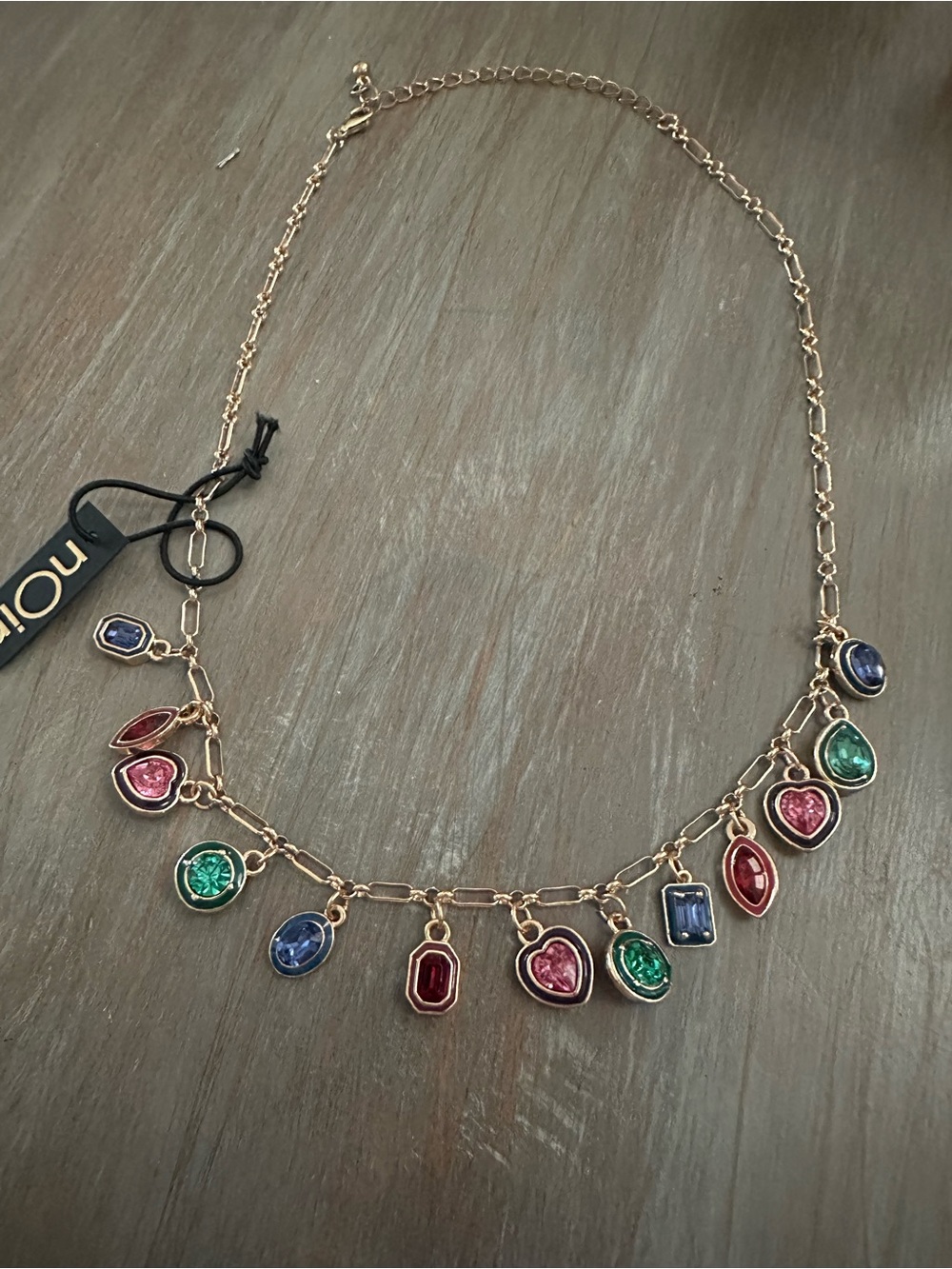 Multicolor stone necklace NWT